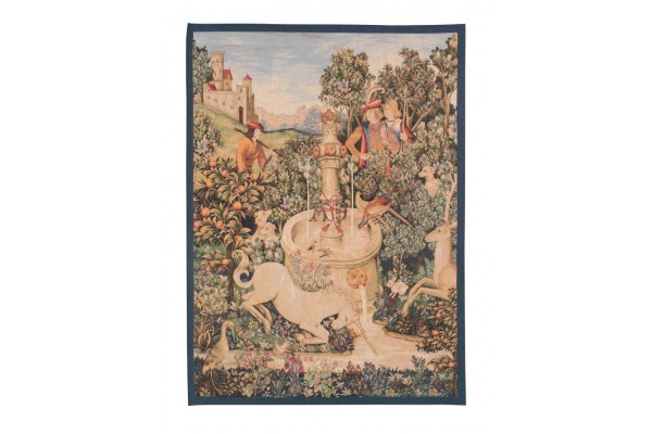 Gobelin tapisserie  - Licorne a la fontaine